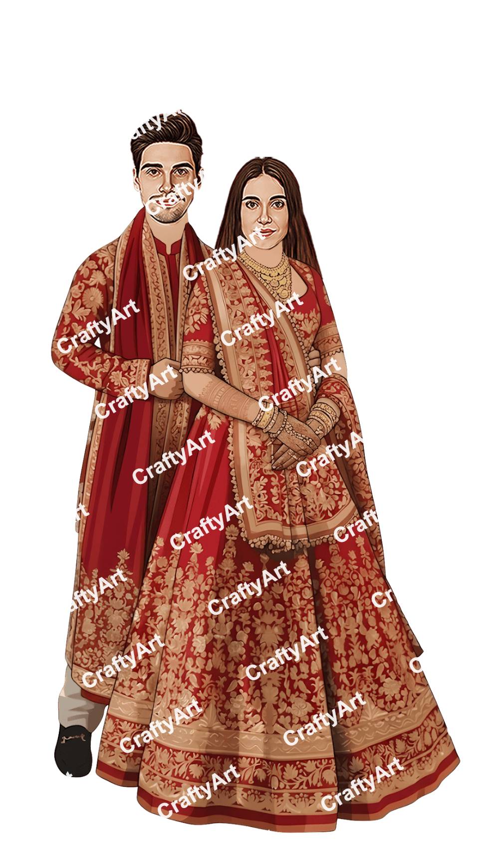 Wedding Couple Caricature Designs for Beautiful Memories