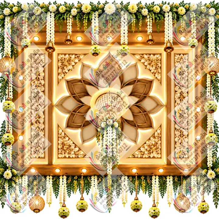 3D Ganpati Mandap Design for Unique Ganpati Decoration