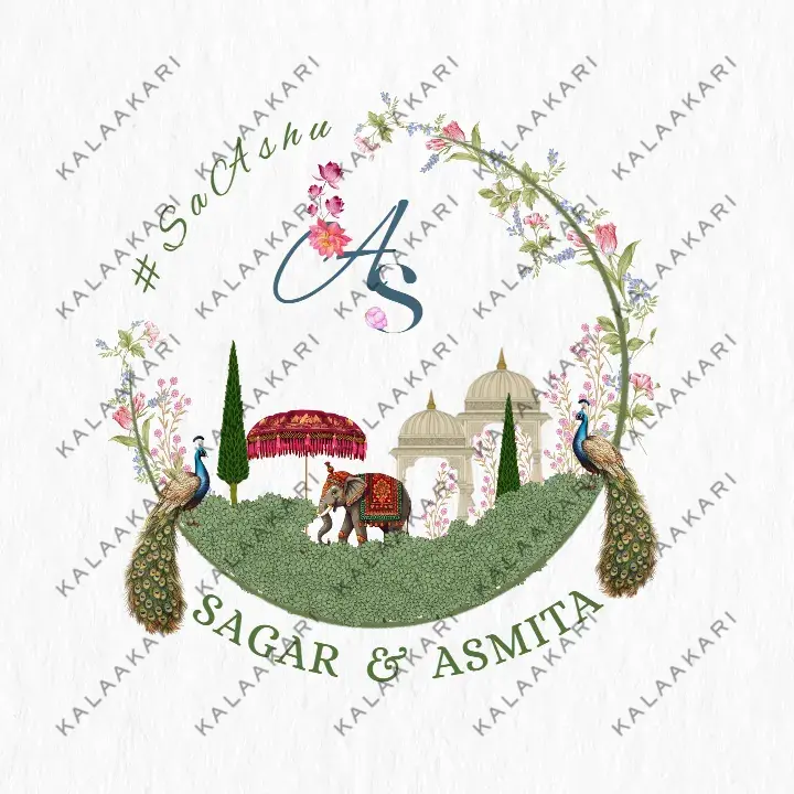 Wedding Monogram logo for Creative Destination Celebrations