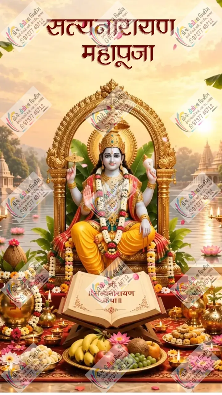 Shree Satyanarayan Maha Puja Invitation Video Template