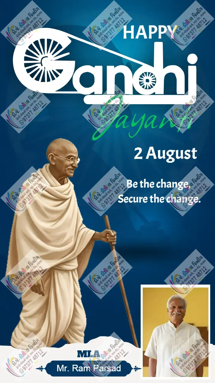 Gandhi Jayanti Poster Templates for Creative Social Posts