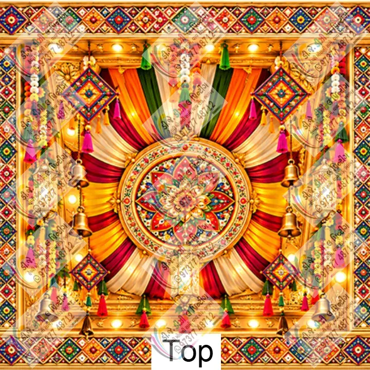 Navratri 3D Mandap Design Ideas for Community Events