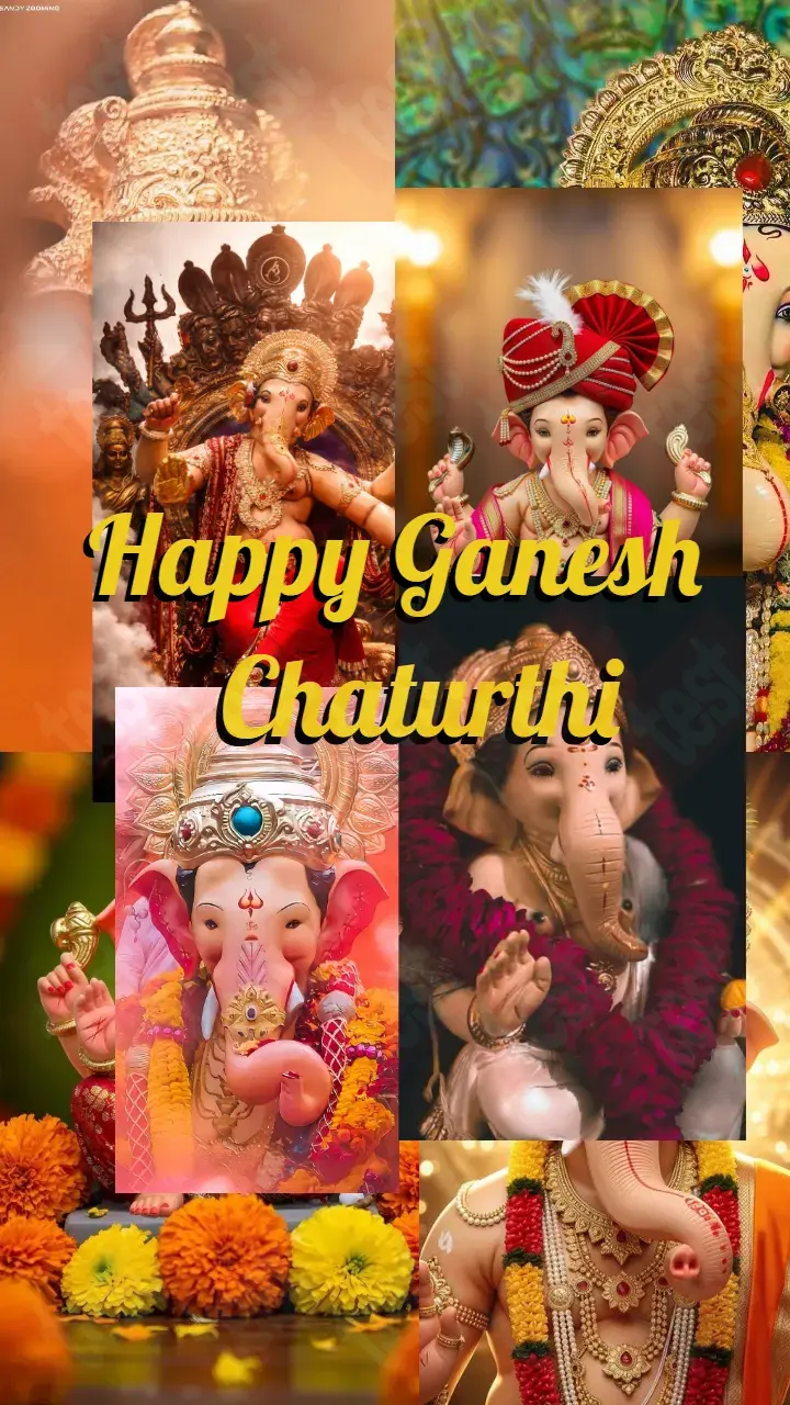 Ganesh Chaturthi Status Video Maker for Festive Wishes