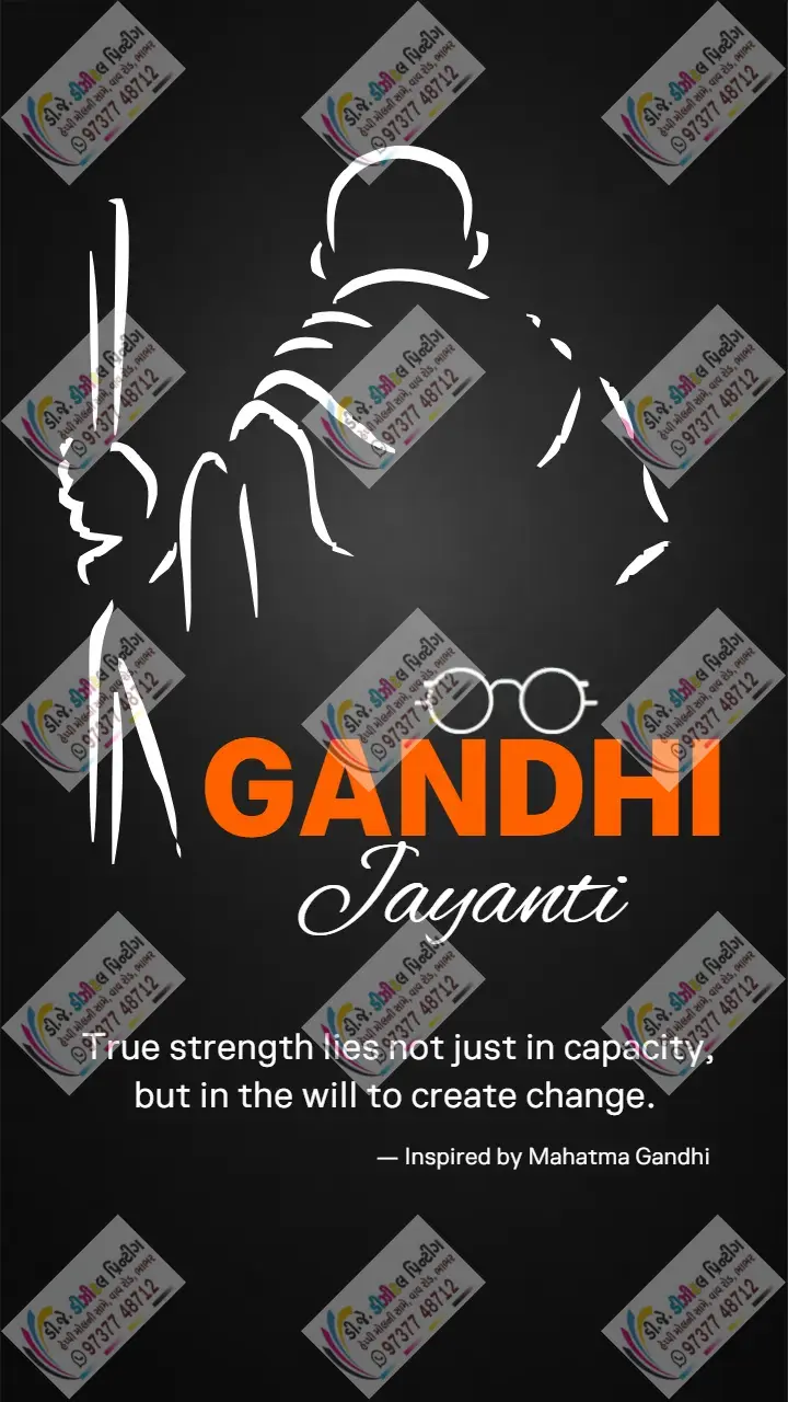 Gandhi Jayanti Image in English With Historical Quotes