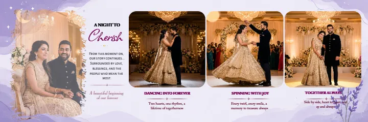 Reception Album Design PSD for Stunning Reception Memories