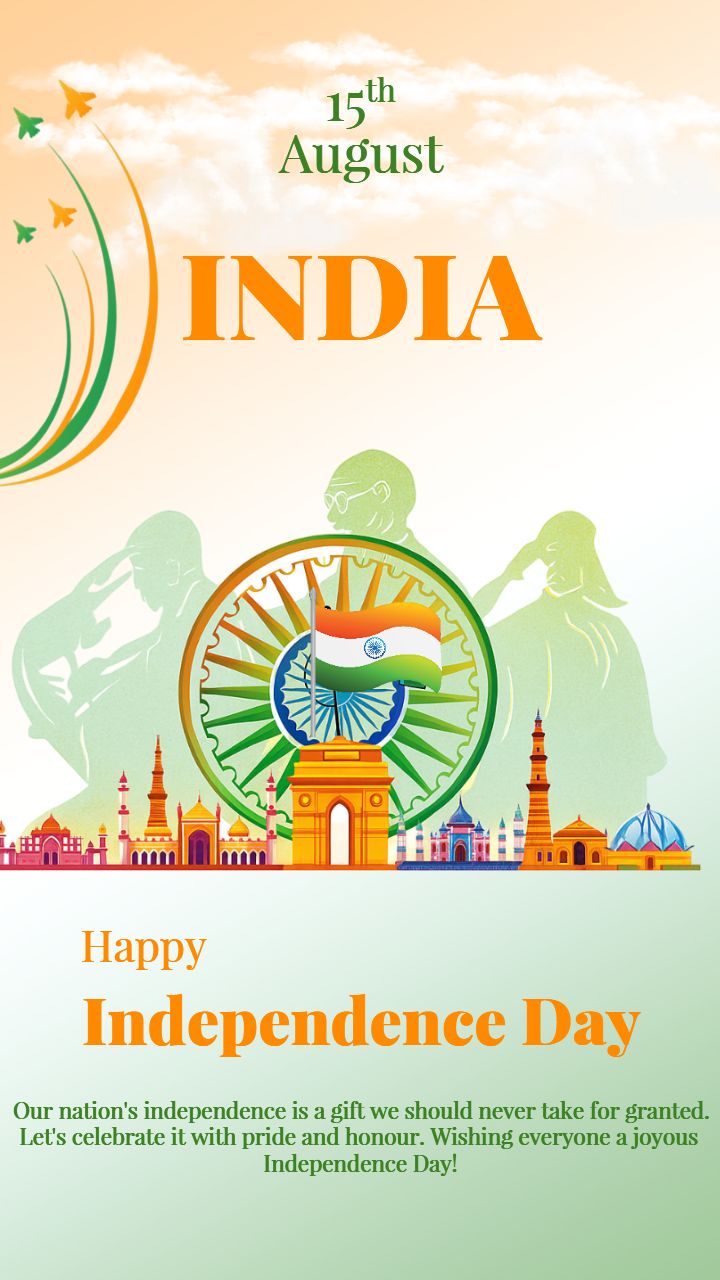 Happy Independence Day 2025 Image Indian Culture HD Download