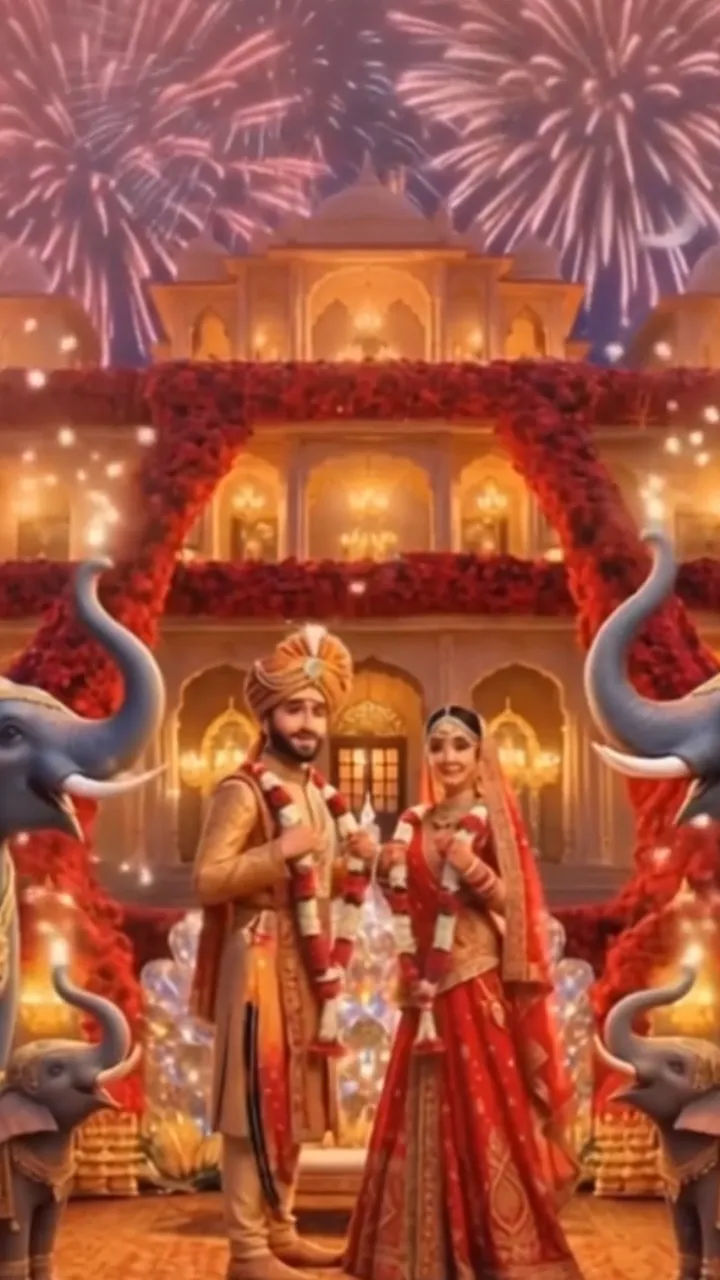 3D Wedding Invitation Video Royal Palace Theme