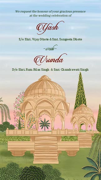 Designer Wedding Invitation Templates for Indian Couples