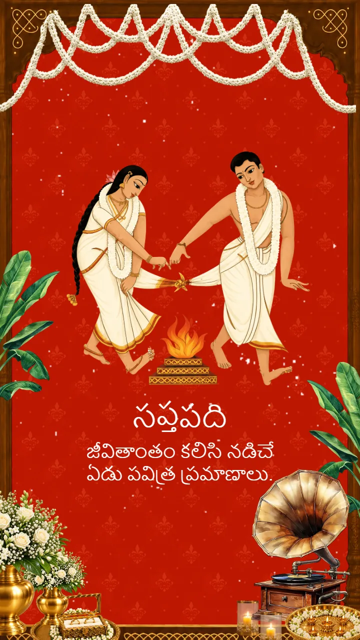 Telugu Wedding Invitation Video Royal Couple Wedding Design