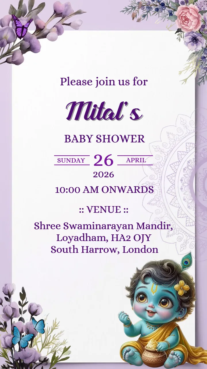 Baby Shower Invitation Video for Sweet Celebration Events