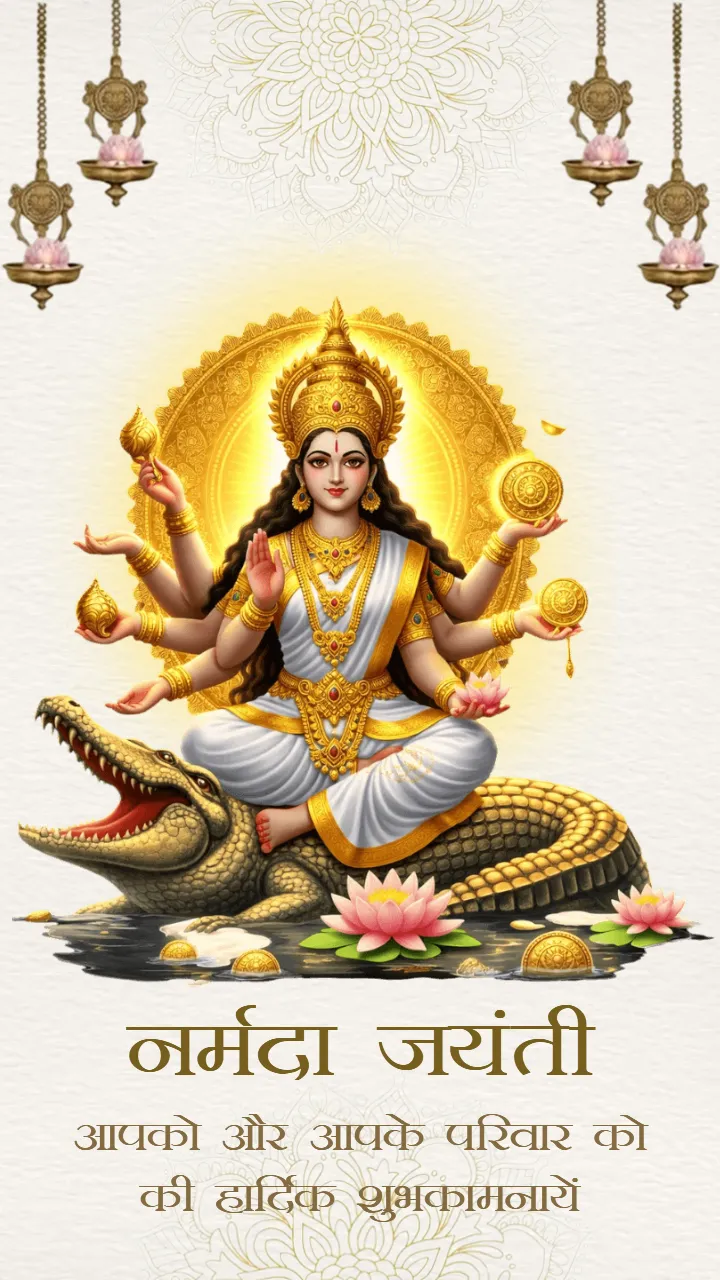 Celebrate Narmada Jayanti 2026 with Special Social Media