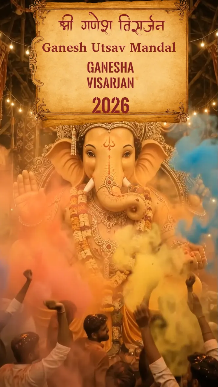 Ganesh Visarjan Invitation video for a Grand Celebration