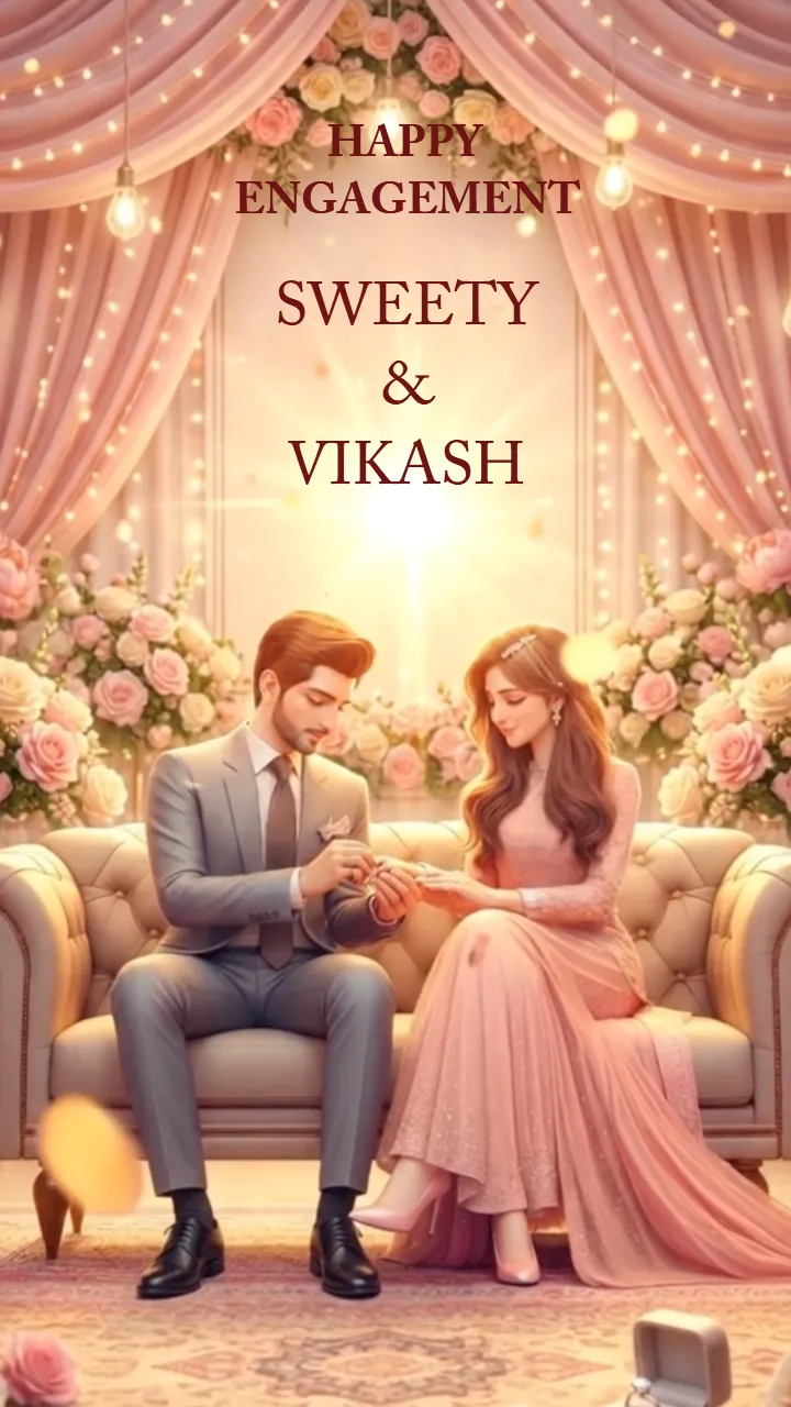 3D Engagement Save The Date Video Cinematic Royal Style