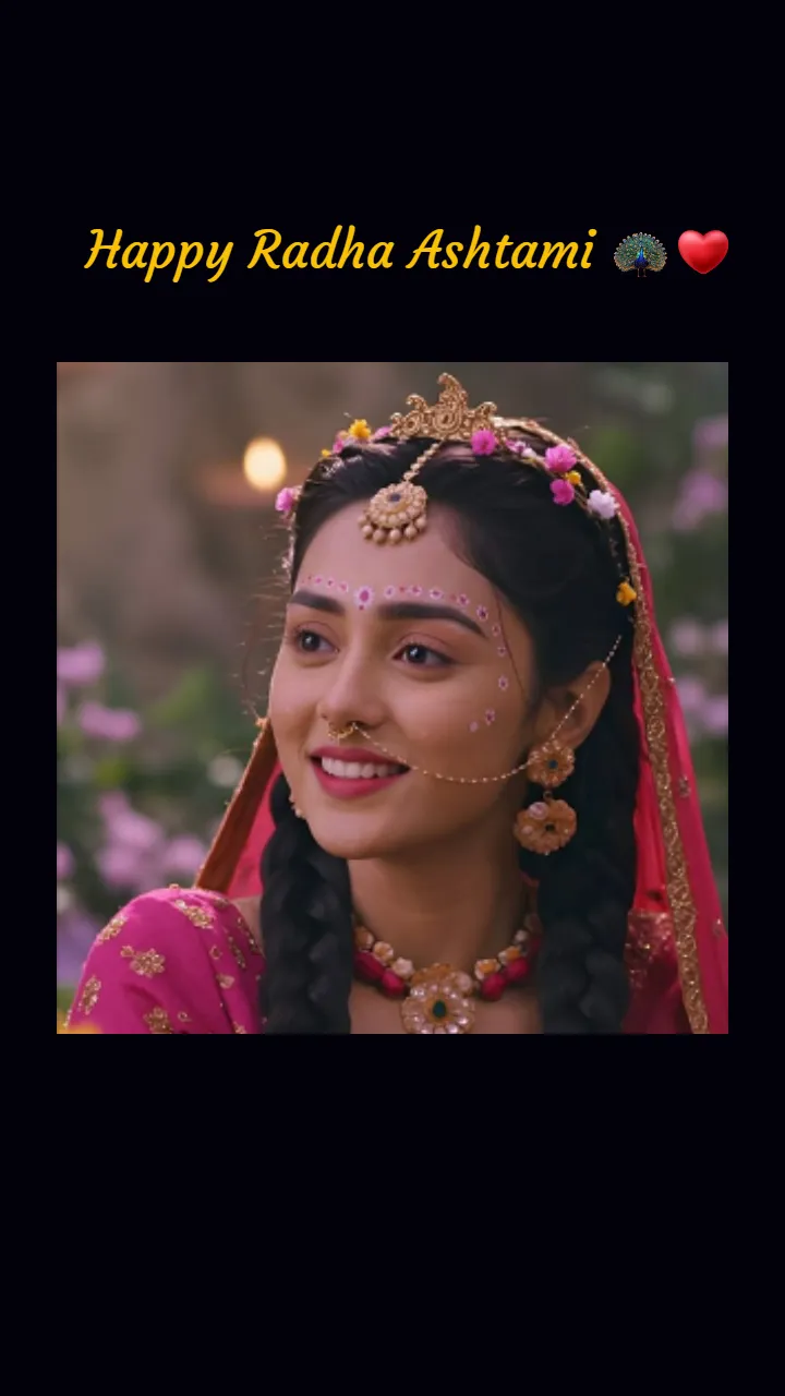 Happy Radha Ashtami Status Video for Family and Friends
