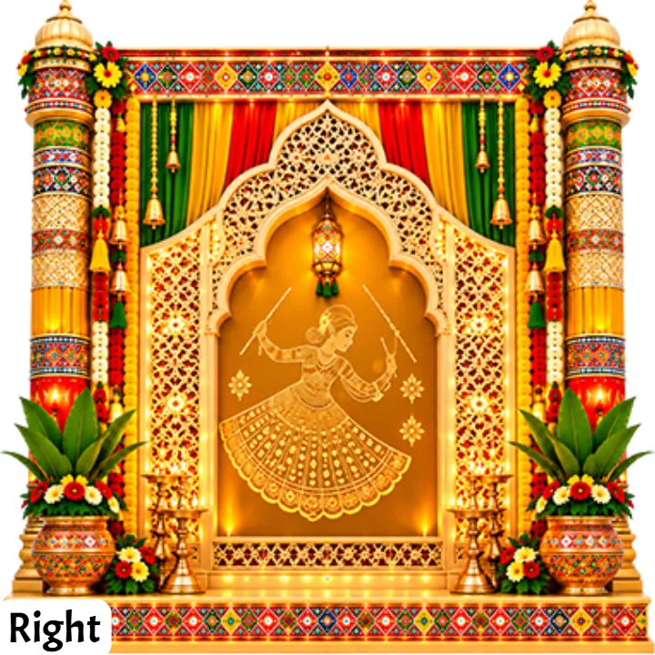 3D Navratri Mandap Design Ideas Stunning for Garba Events