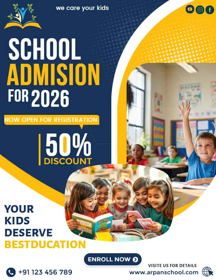 Best School Admission Open Poster for 2026 Download
