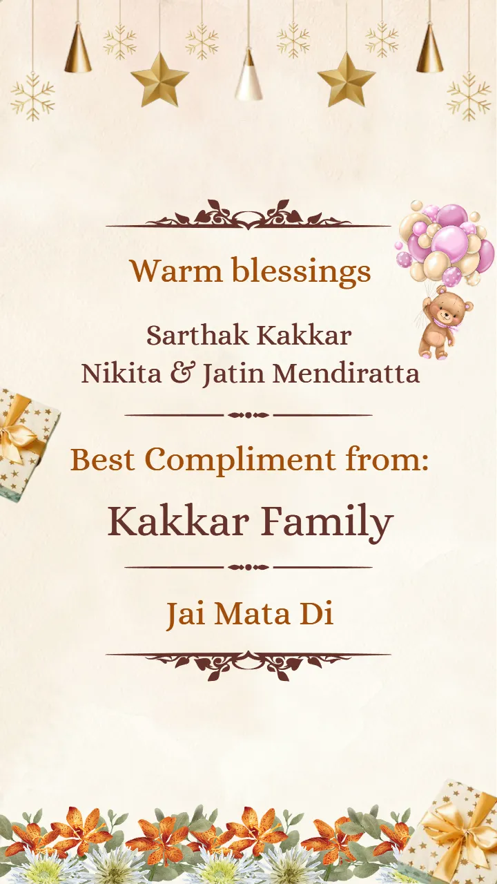 Mata Ki Chowki and Birthday Invitation Template in English