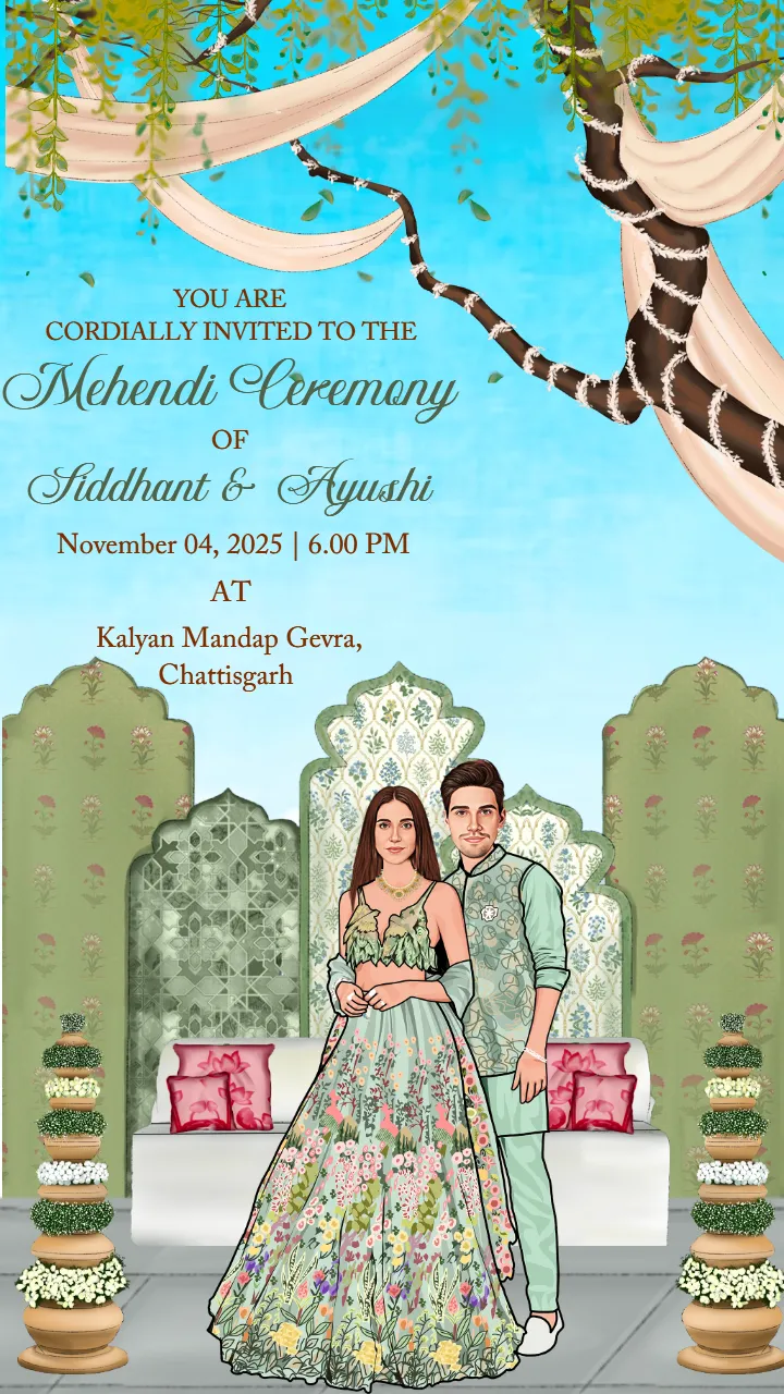 wedding invitation video in royal Indian style