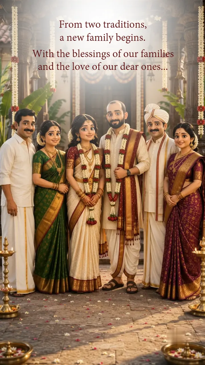 3D Tamil Wedding Invitation Video for Traditional Weddings