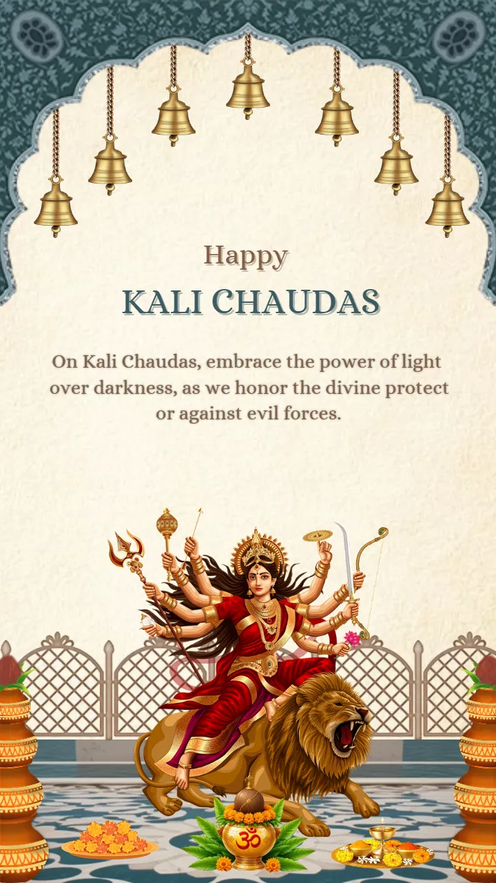 Happy Kali Chaudas Status Video English with Kali Maa Theme