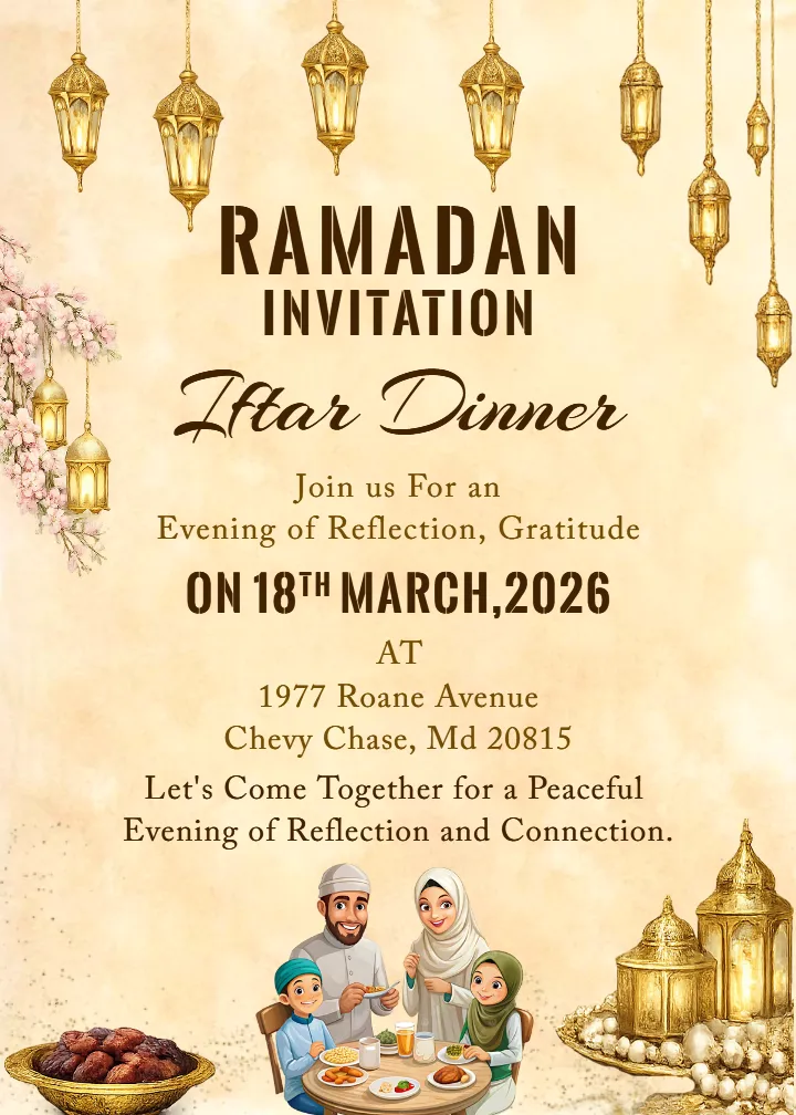 Create Beautiful Ramadan Mubarak Invitation Card for 2026