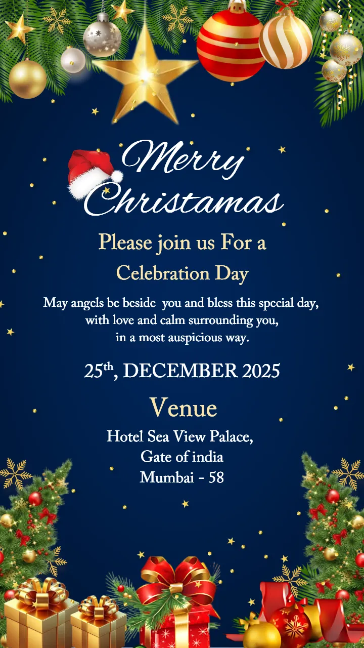 Create Your Christmas Invitation Online Free Card Today