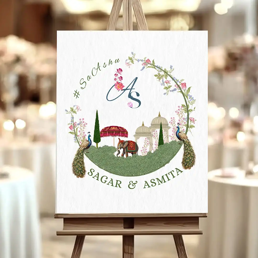 Wedding Monogram logo for Creative Destination Celebrations