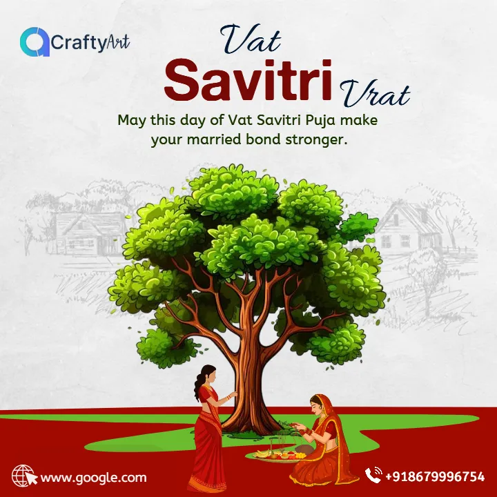 Digital Vat Savitri Branding Post Design for Promotion