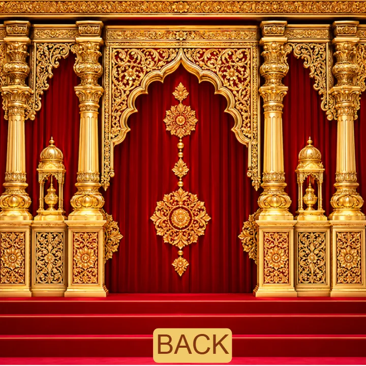 3D Navratri Mandap Design for Mataji Pandal Decoration