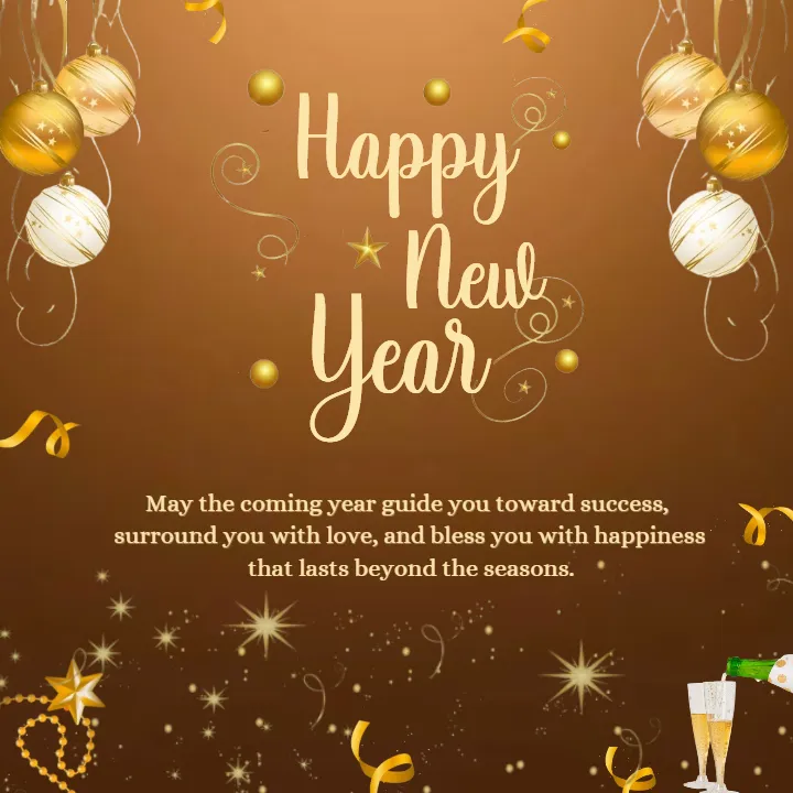 Happy New Year Wishes Image to Share Joyful Greetings