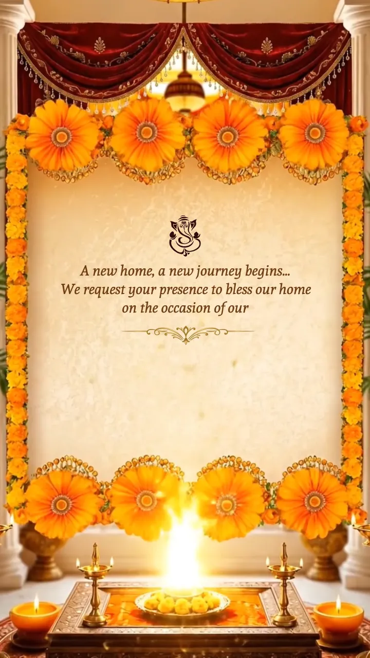 3D HouseWarming Invitation Video for Family Celebration