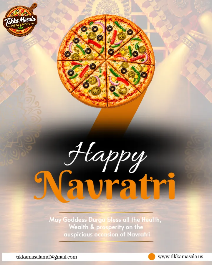 Navratri Branding Post Design for Festive Food Promotions