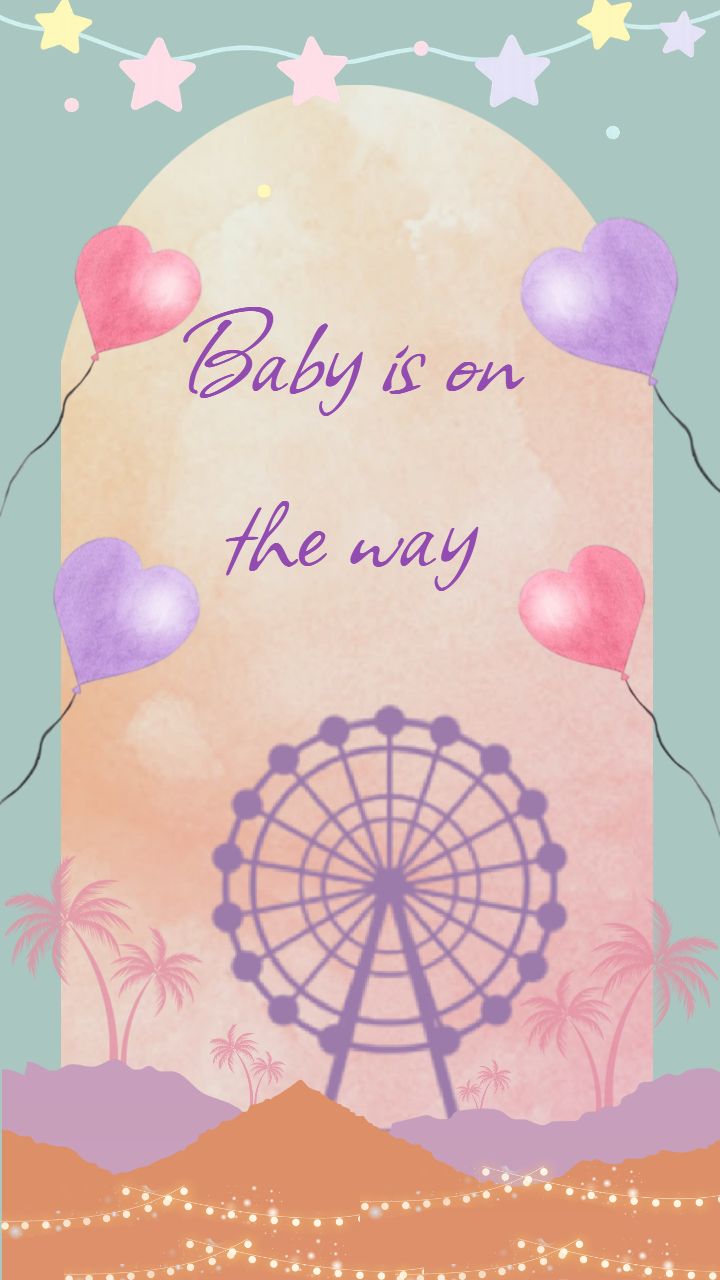 Pregnancy announcement video for baby shower reveal