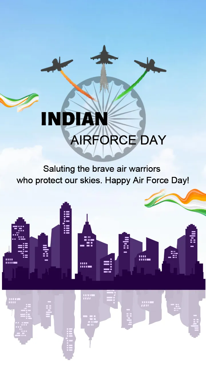 Celebrate Indian Air Force Day with Image and Photo Online