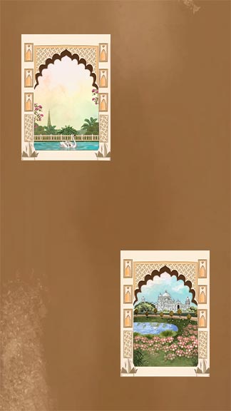 Royal Wedding Invitation Card Design With Vintage Touch