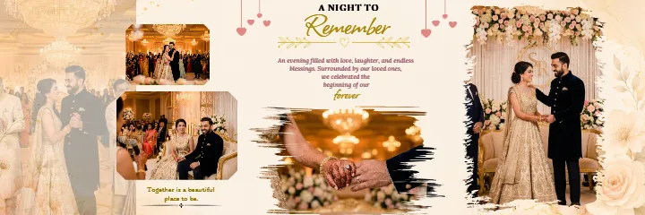 Reception Album Design PSD for Stunning Reception Memories