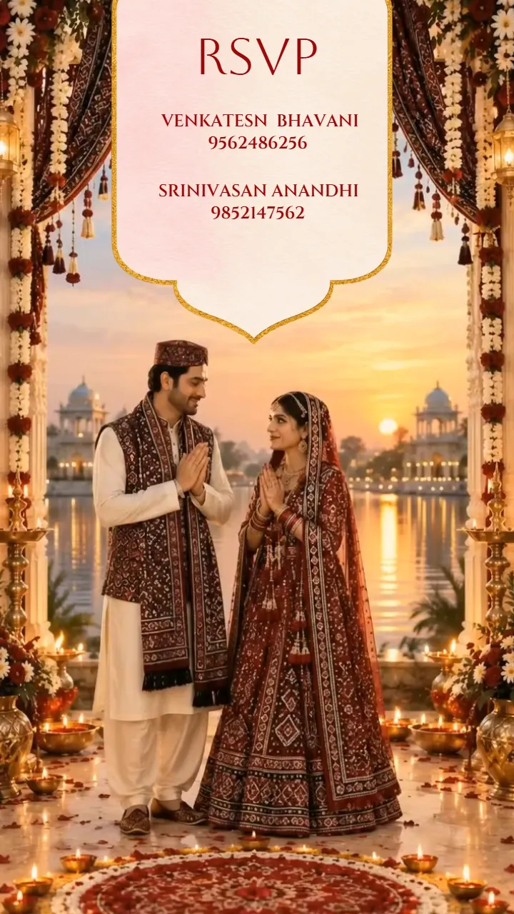 3D Sindhi Wedding Invitation Video for a Grand Celebration