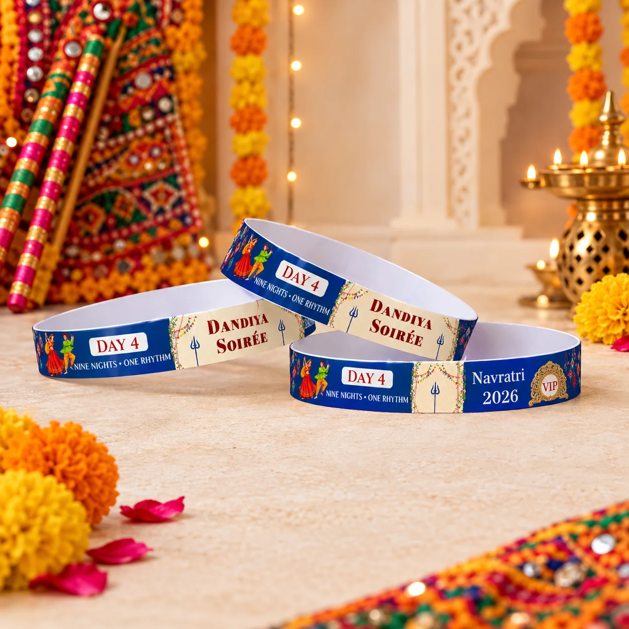 Garba Entry Band Design Templates for VIP Navratri Event