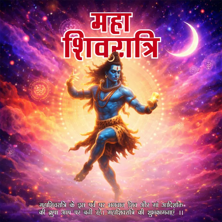 Mahashivratri Wishes in Hindi with Trishul and Damru Vibes