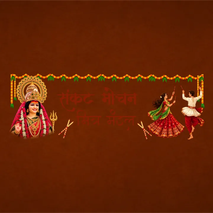 Traditional Navratri 2D Mandap Design Ideas for Events