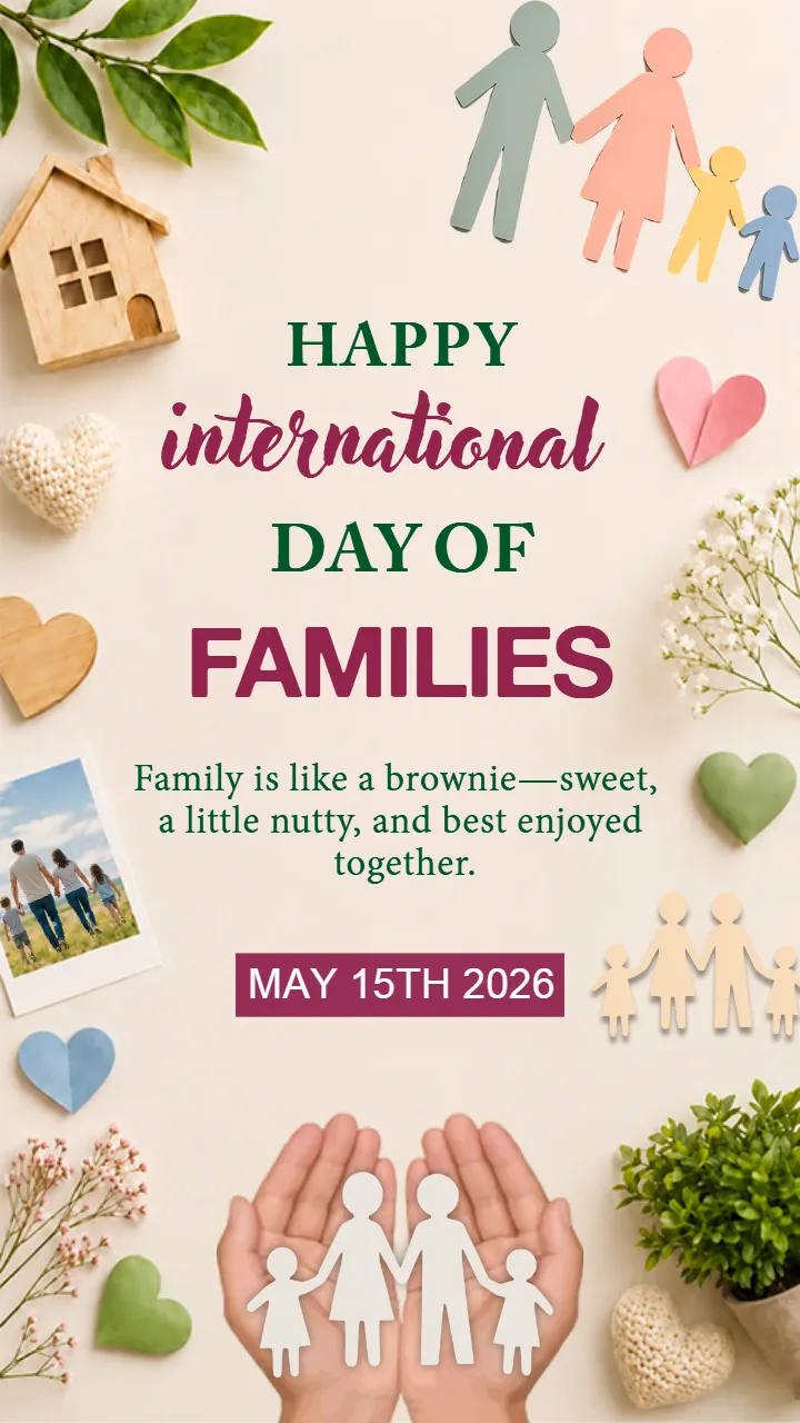 Happy International Family Day Image in English HD Designs