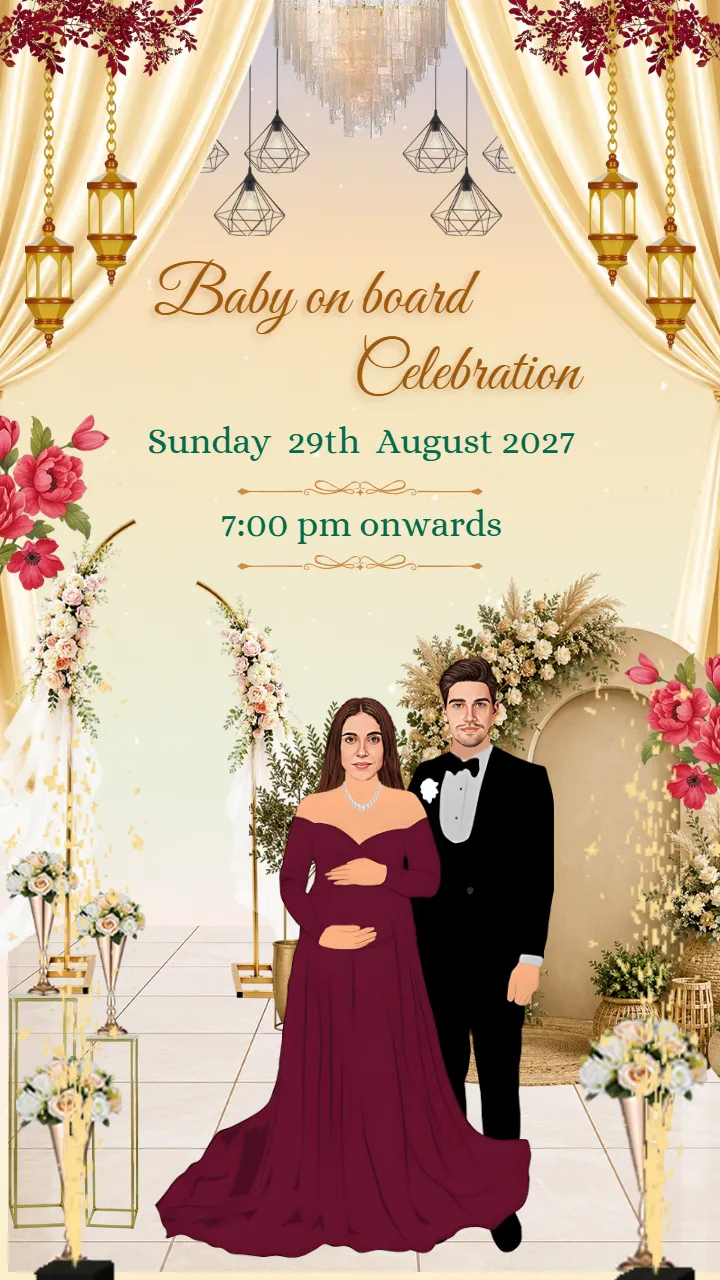 Godh Bharai Invitation Video for Mom to Be Celebration