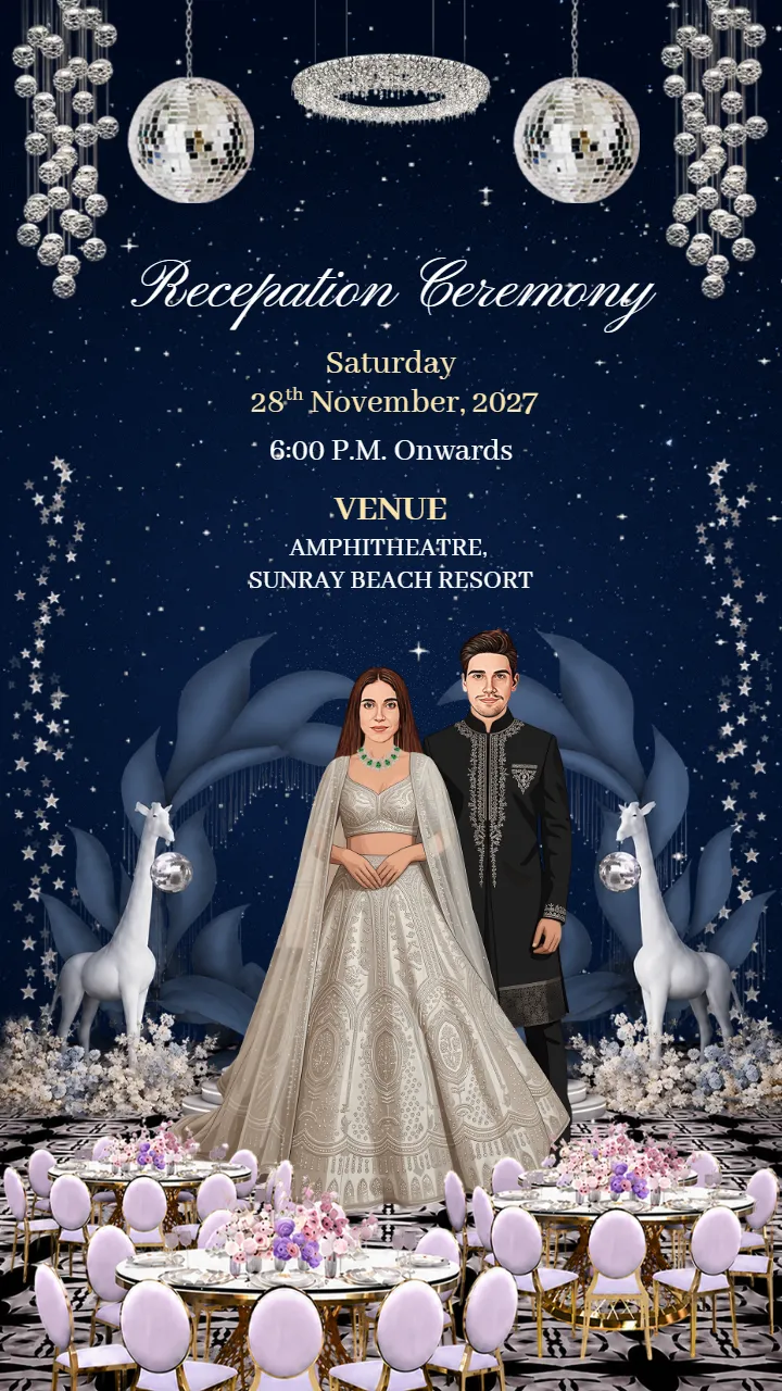Recepation Ceremony Invitation Video for a Grand Night
