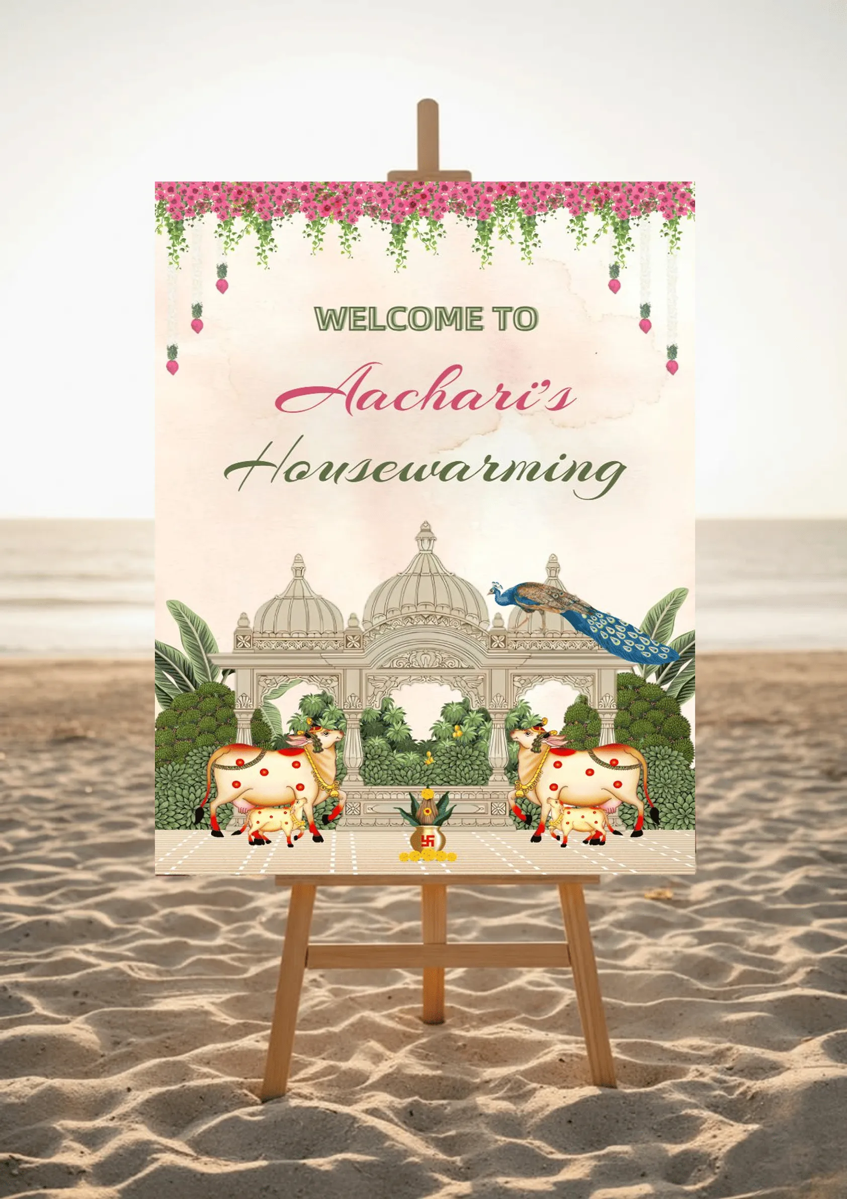 Traditional Housewarming Welcome Board Design
