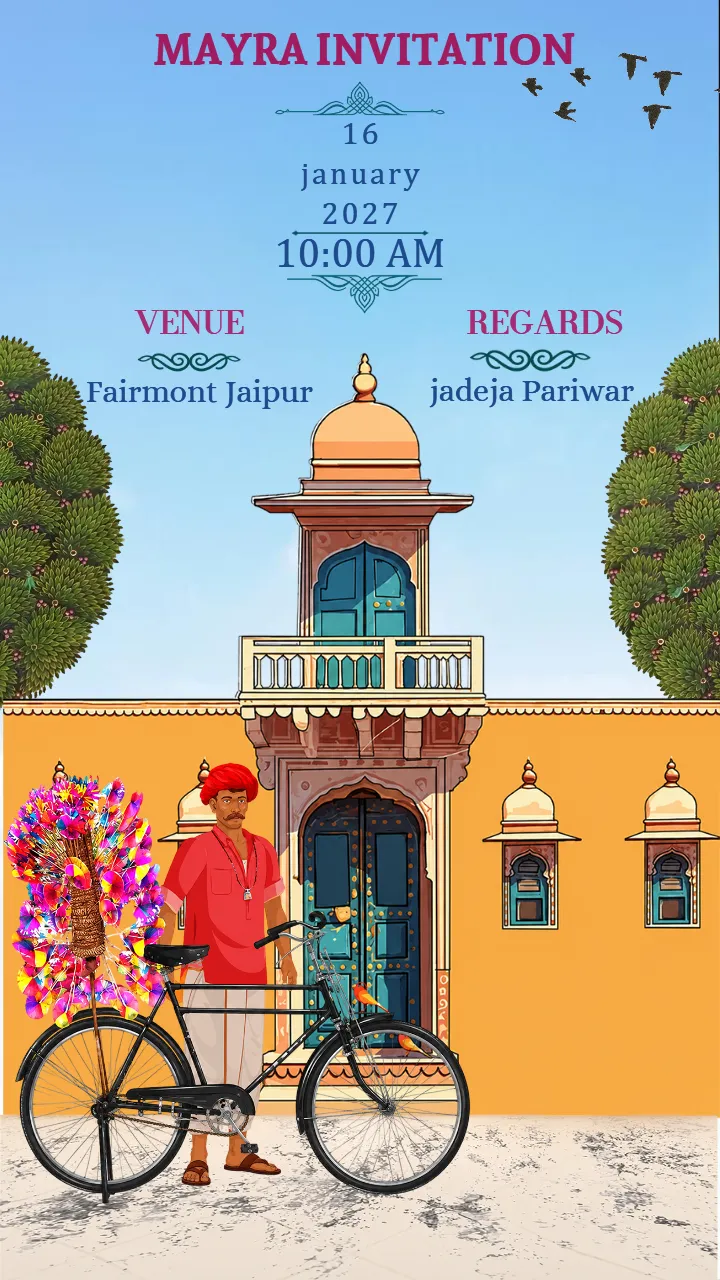 Mayra Invitation Video for Royal Rajasthani Wedding Ceremony