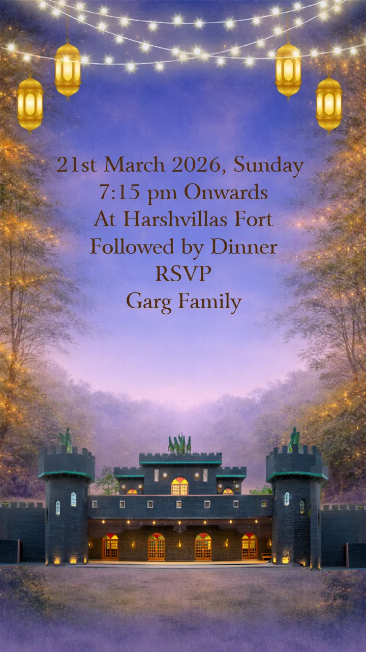 Mundan Ceremony Invitation Video with Traditional Design