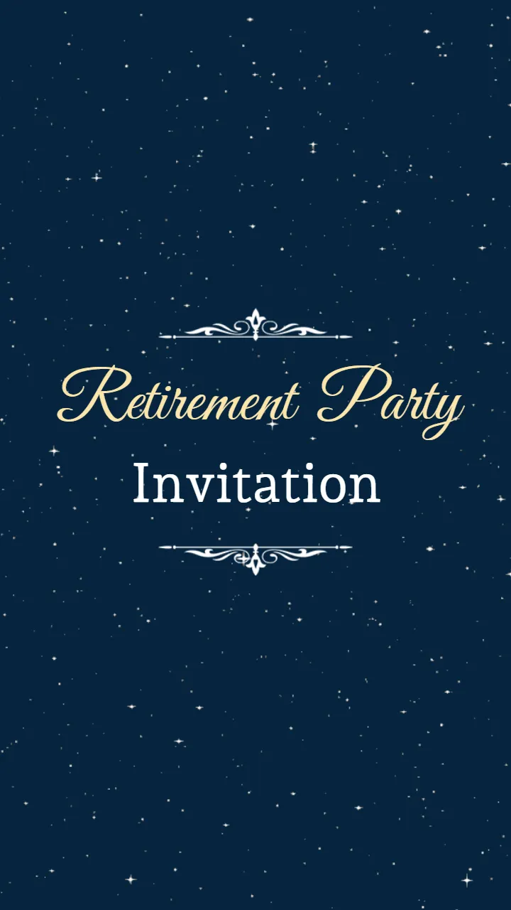 Retirement Invitation Video with an Elegant Farewell Theme