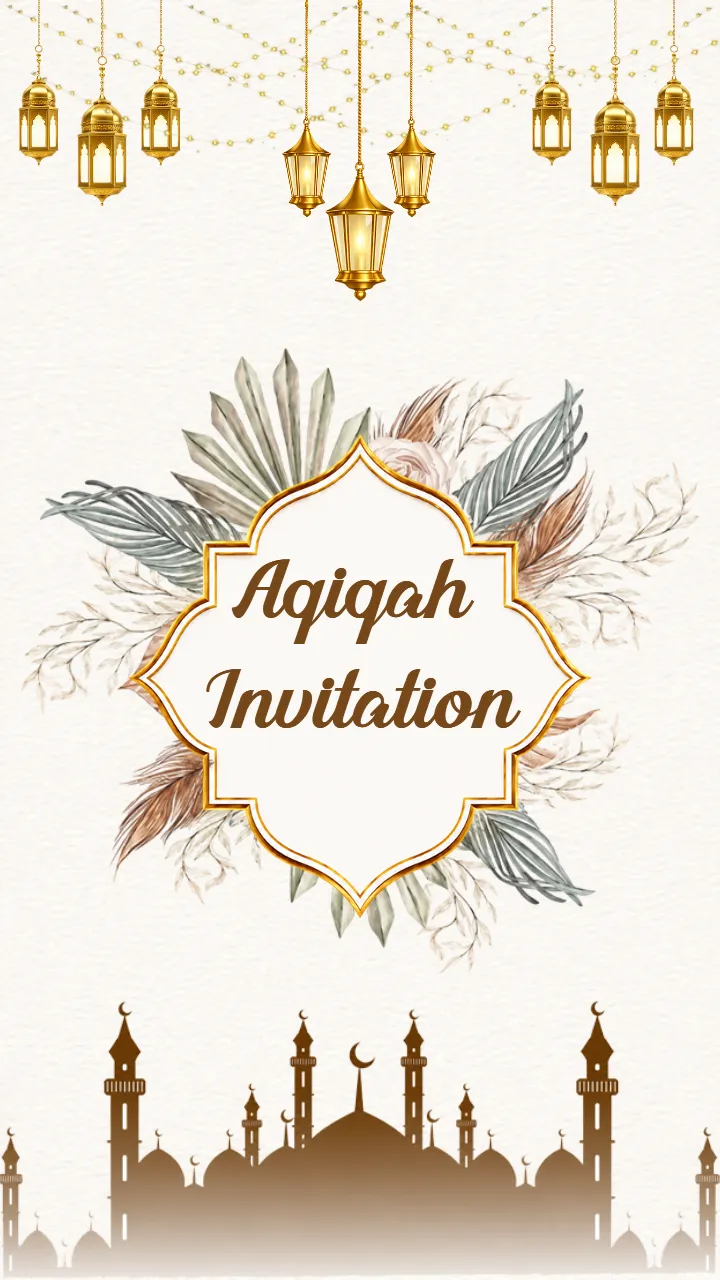 Muslim Naming Ceremony Invitation Video for Baby Events