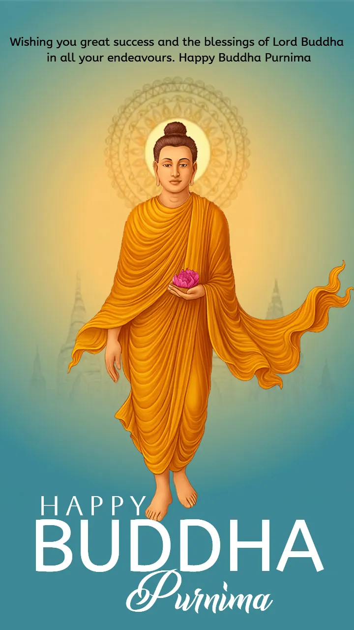Latest Happy Buddha Purnima Image in English HD Download