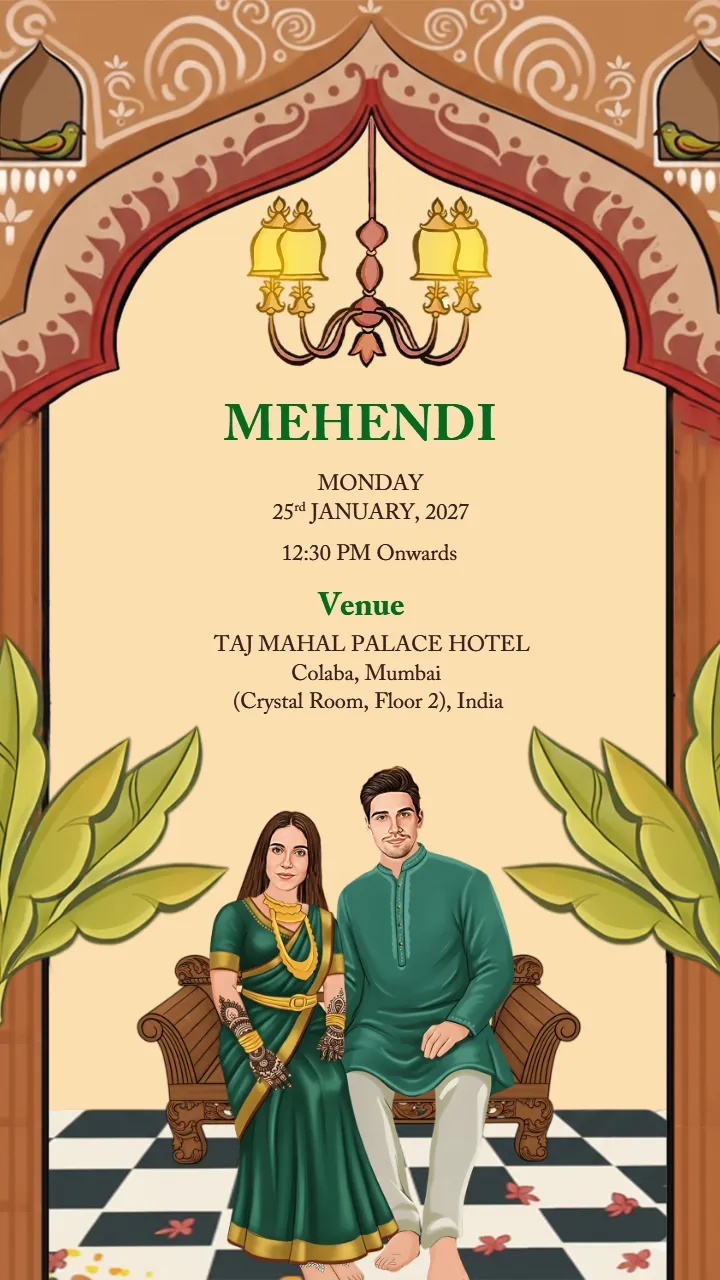 Bengali wedding Invitation video classic wedding card